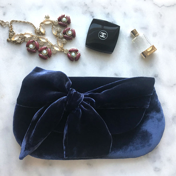 Velvet Envelope Clutch