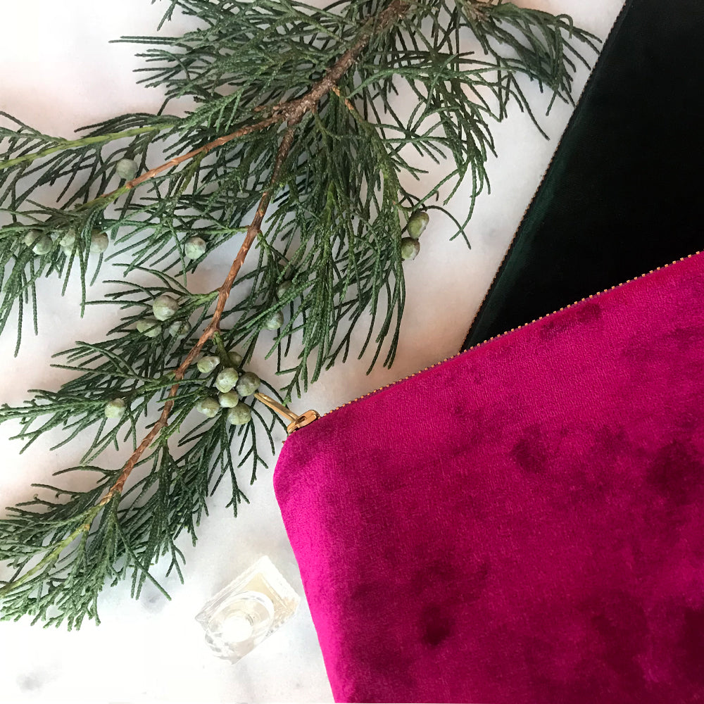 Velvet Clutch Bag